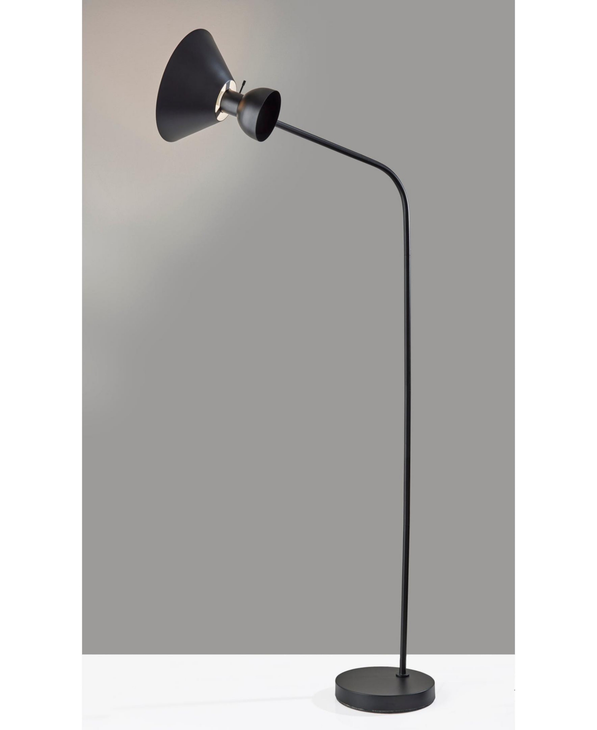 Adesso 67.5" Duke Floor Lamp In Black
