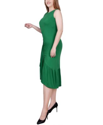 Sleeveless Asymmetrical Flounced Dress