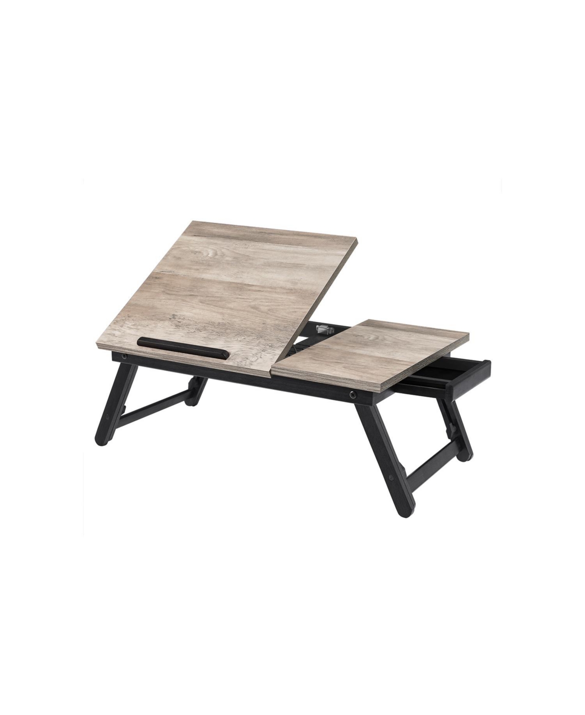 Slickblue Laptop Desk For Bed Or Sofa With Adjustable Tilting Top, Breakfast Serving Tray