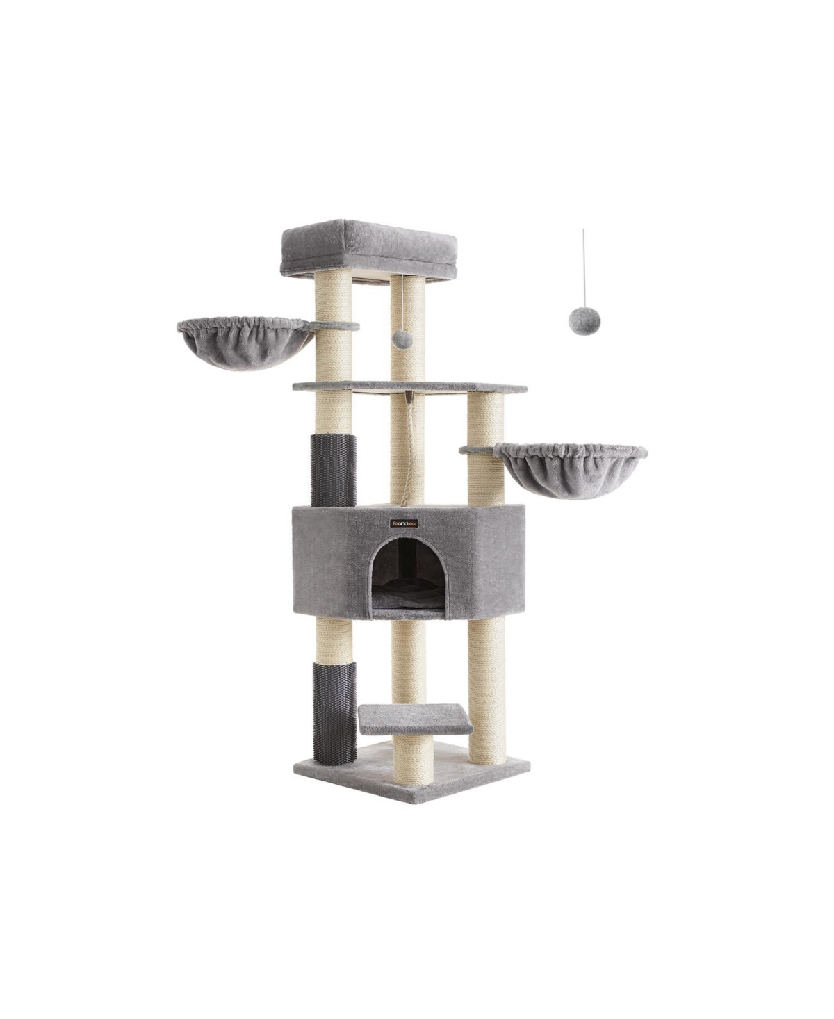Cat Tree With Scratching Posts, Cave, Baskets - Black