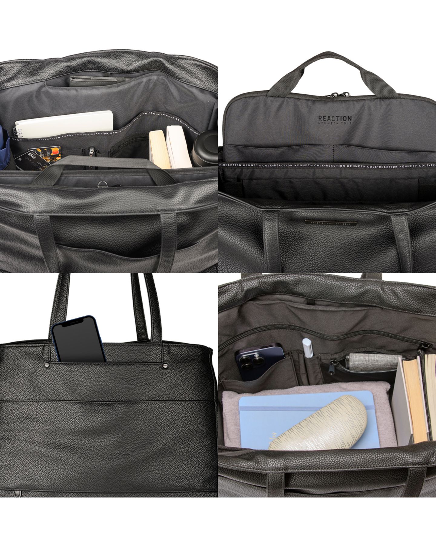 Женская сумка Kenneth Cole Reaction Marley 16" Laptop Tote with Removable Laptop Sleeve, цвет: Чёрный — фото 5
