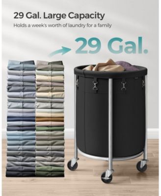 18.5 Gal. Laundry Basket with Wheels