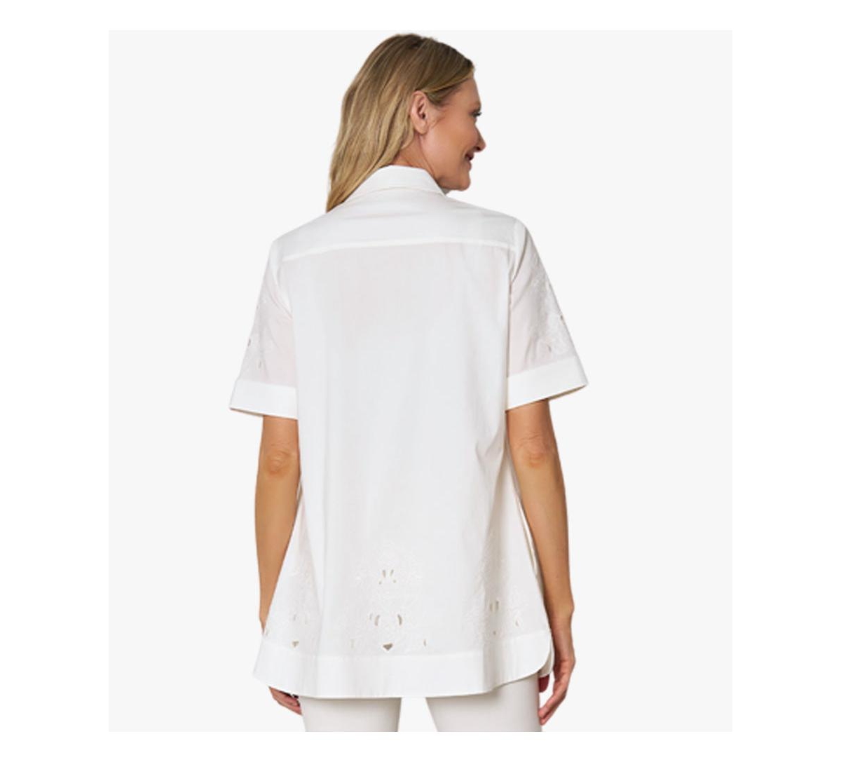Stella Carakasi Women's Embroidered Hem Glamtastic Tunic