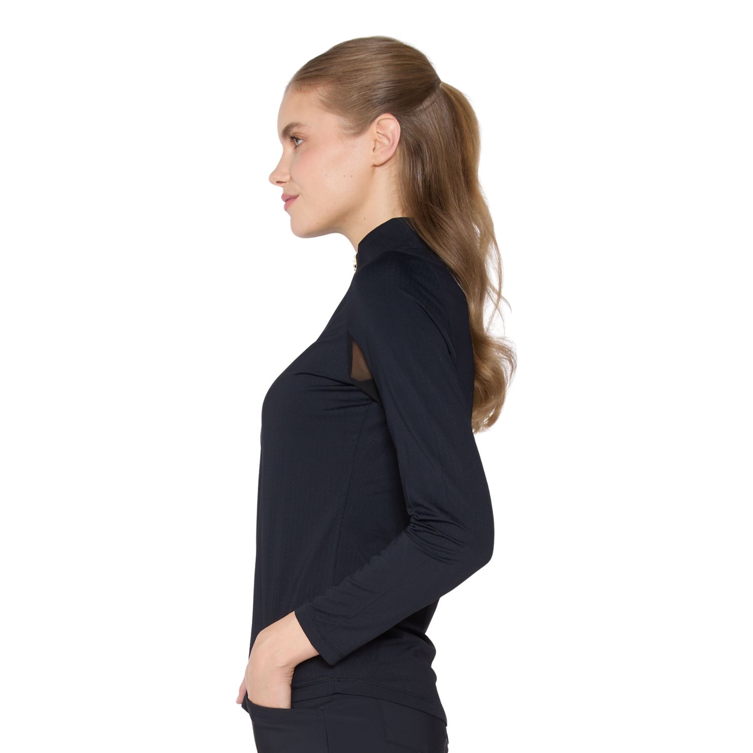 Women's G Lifestyle Long Sleeve Mock Neck Top