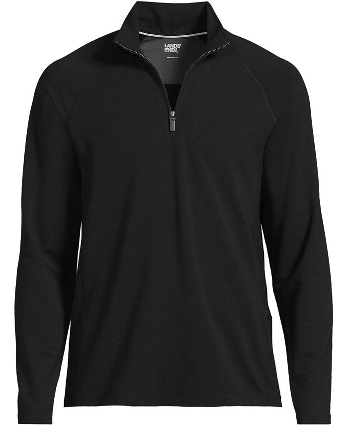 Lands' End Men's Long Sleeve Raglan Social Active Quarter Zip Macy's