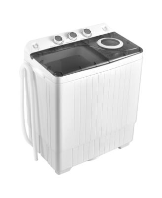 Costway portable mini compact twin outlets tub washingachine