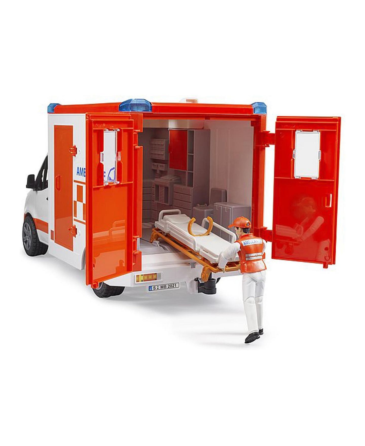 Детская игрушка Bruder 1/16 Mercedes-Benz Sprinter Ambulance with Driver by Mercedes-Benz Sprinter Autotransporter with Roadster — фото 2