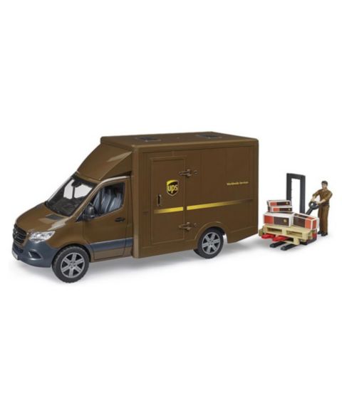 Детская игрушка Bruder 1/16 Mercedes-Benz Sprinter UPS Truck with Manually Operated Pallet Jack