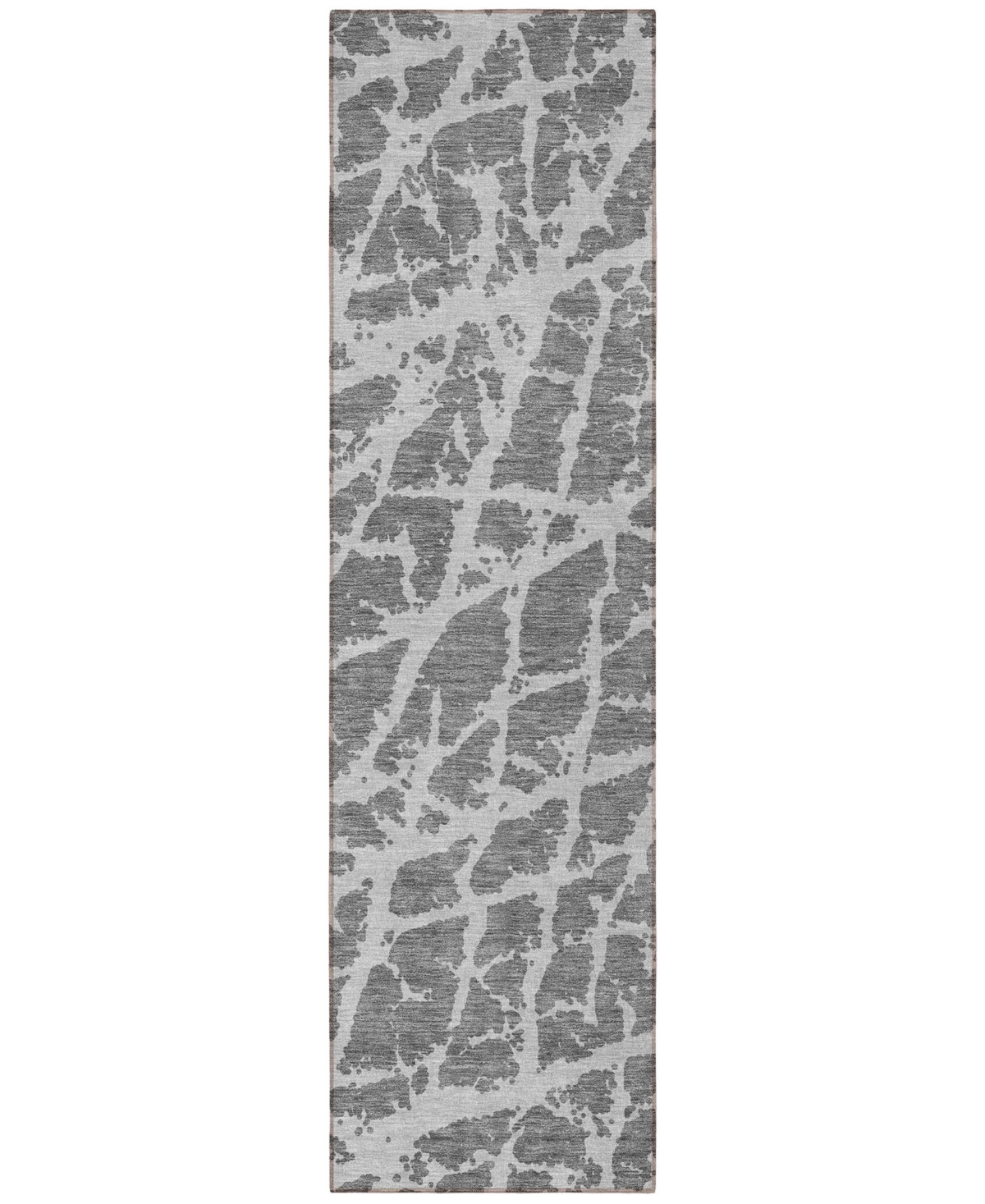 Addison Chantille Machine Washable Acn501 2'3x7'6 Runner Area Rug In Charcoal