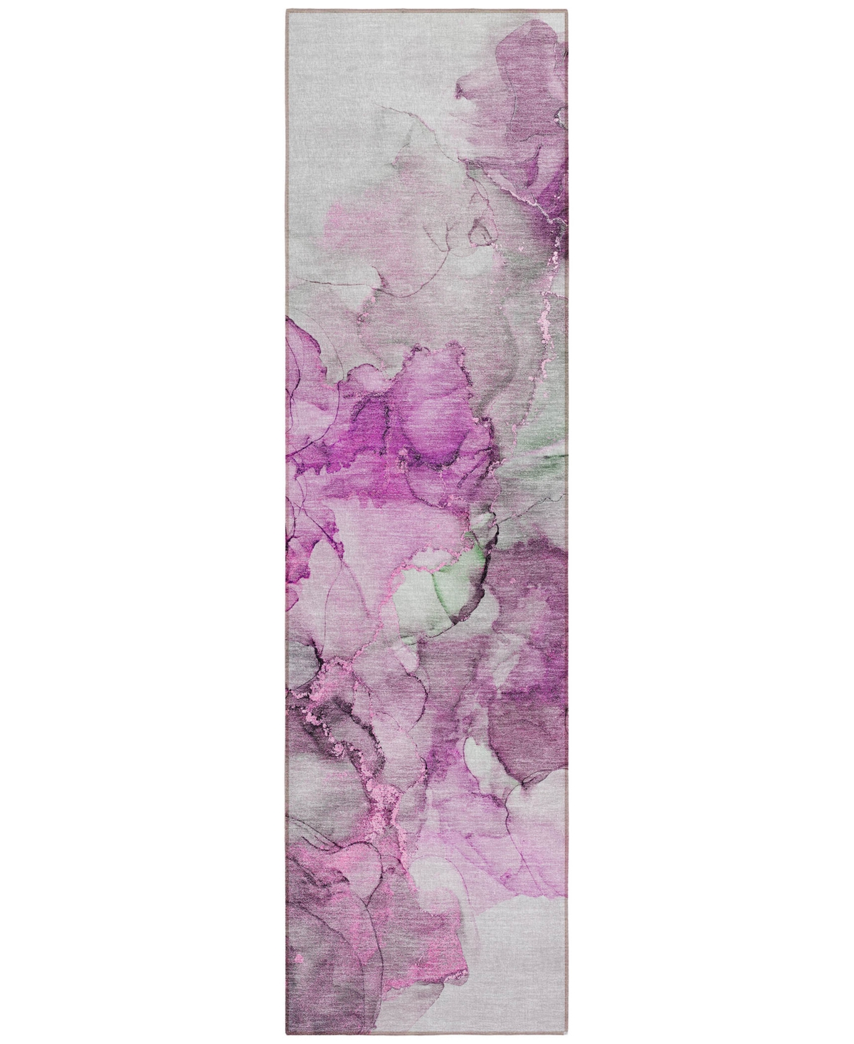 Addison Chantille Machine Washable ACN520 2'3x7'6 Runner Area Rug - Pink