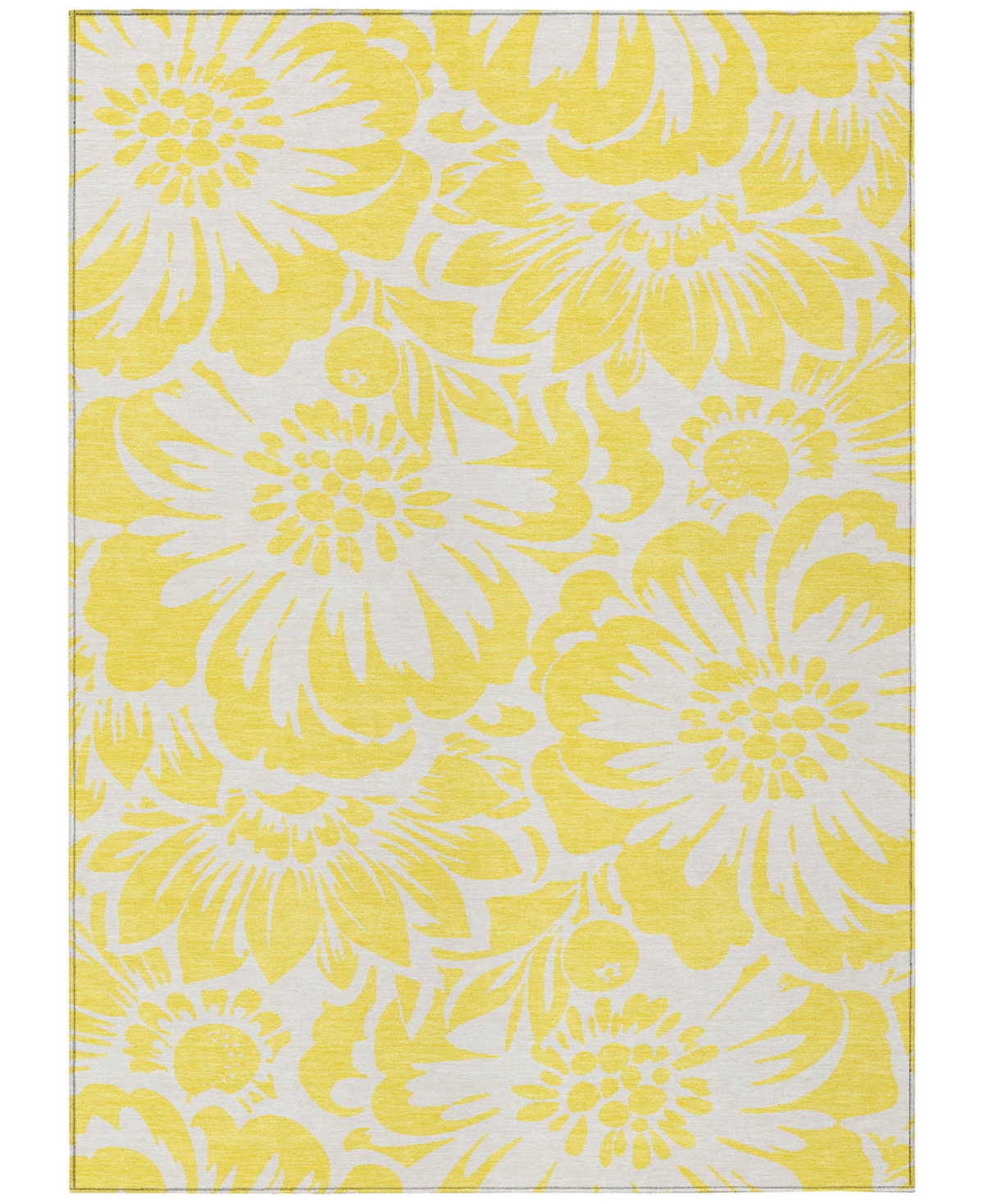 Shop Addison Chantille Machine Washable Acn551 8'x10' Area Rug In Yellow