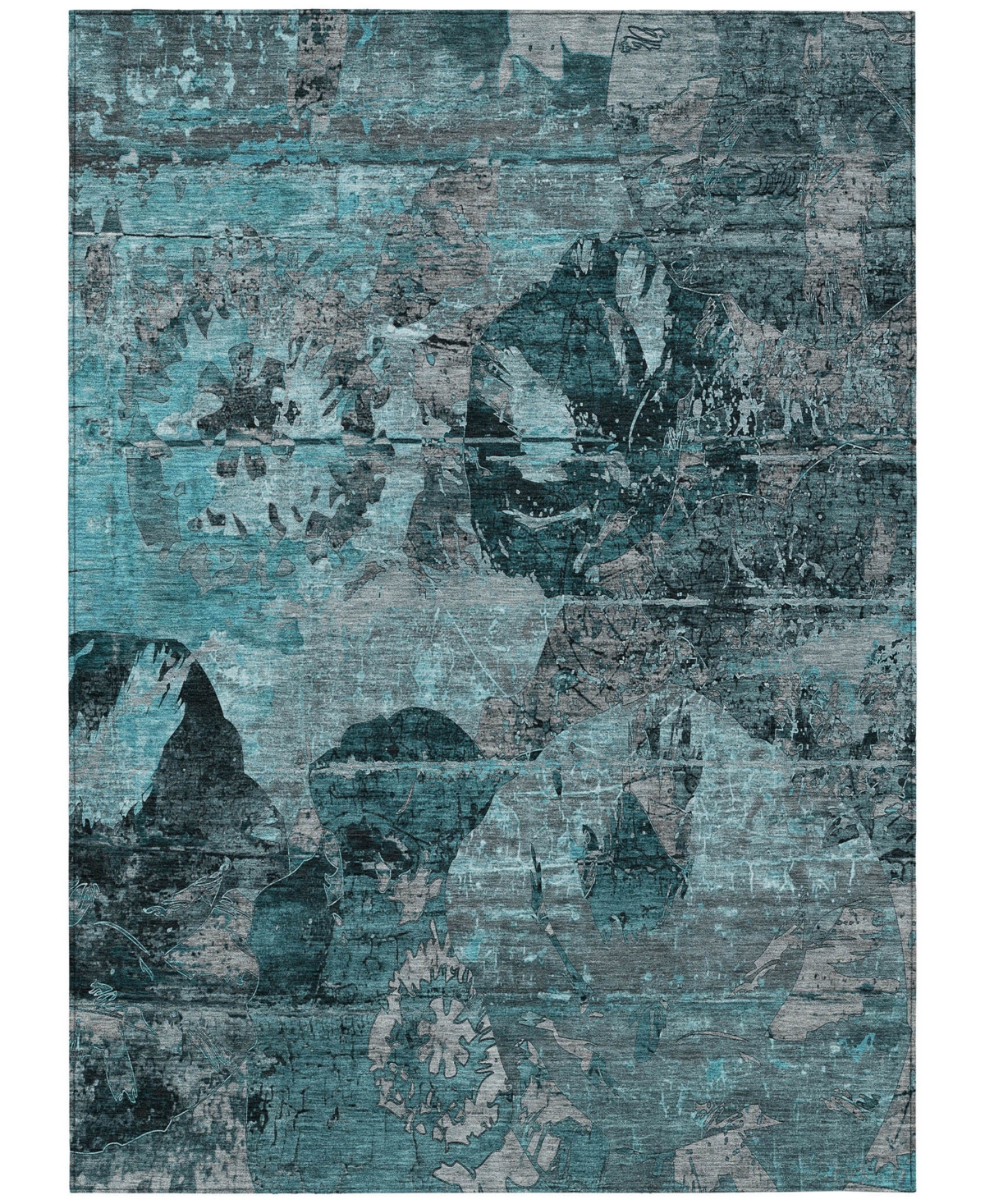 Addison Chantille Machine Washable Acn555 2'6x3'10 Area Rug In Ocean