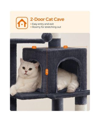 Cat Tree, Cat Tower, Cat Condo With Scratching Posts, Hammock, Plush Perch, Cat Activity Center