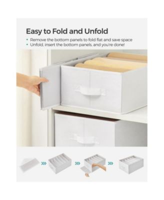 Set of 4 Extra Large Closet Wardrobe Storage Organizers