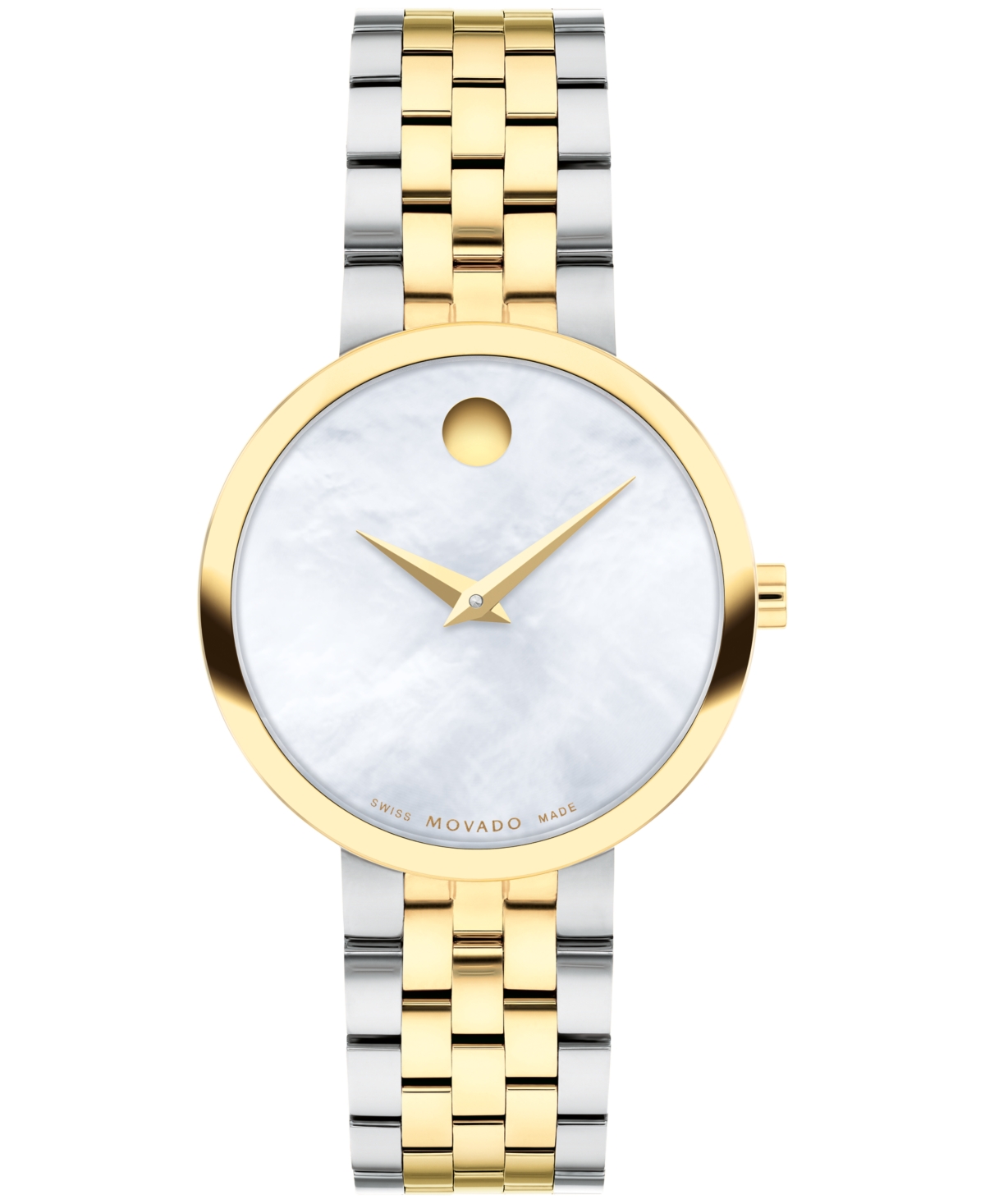 Women's Museum Classic Swiss Quartz Two Tone Stainless Steel and Yellow Physical Vapour Deposition (Pvd) Watch 30mm - Two-Tone
