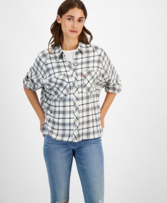 Levi's - Women's Harrison Plaid Button-Front Top