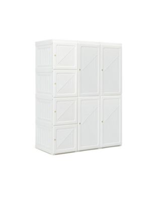 Foldable Closet Clothes Organizer with 12 Cubby Storage