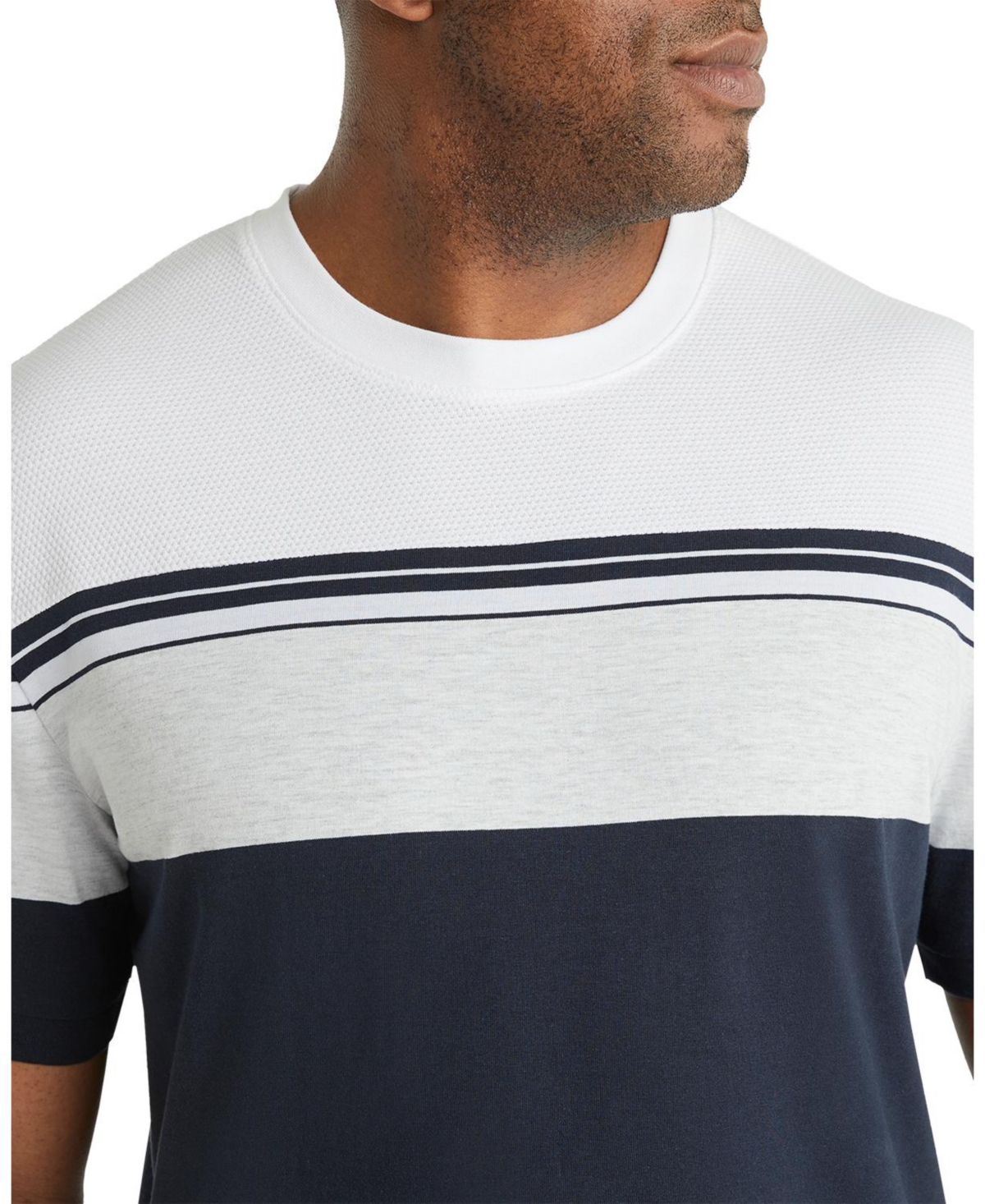 Johnny Bigg Men's Joe Textured Stripe Tee