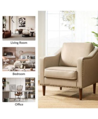 Karena Transitional Armchair with Nailhead Trims