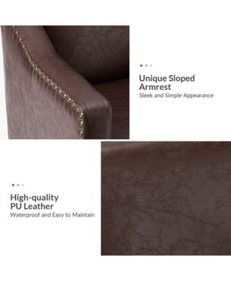 Karena Transitional Armchair with Nailhead Trims