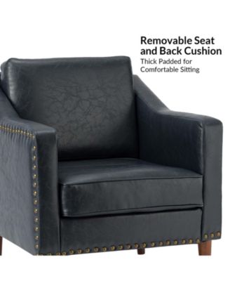 Karena Transitional Armchair with Nailhead Trims