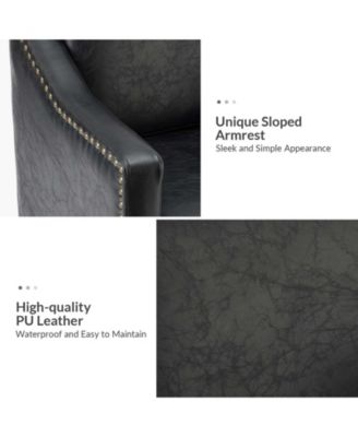 Karena Transitional Armchair with Nailhead Trims