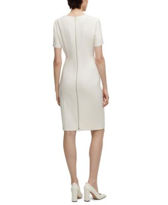 Women's Stretch Fabric Slim-Fit Business Dress