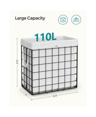 Laundry Hamper,Laundry Basket, Collapsible Clothes Hamper, Removable and Washable Liner