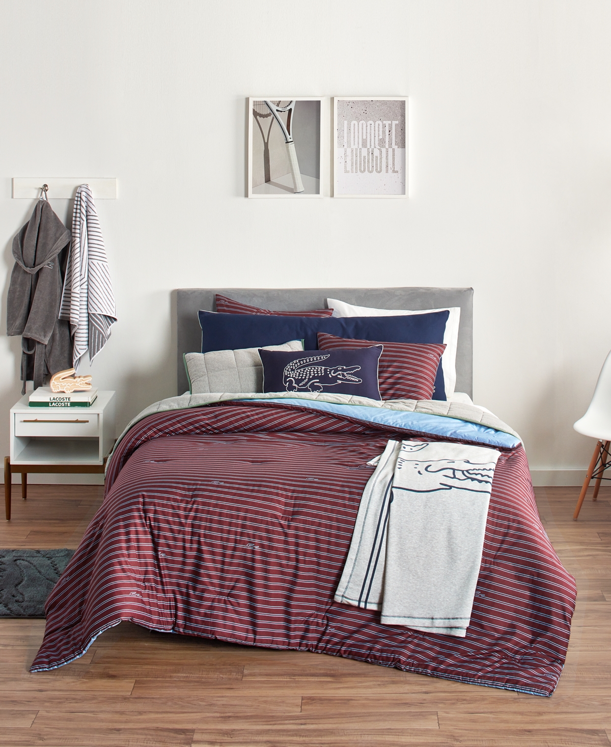Lacoste Home Lindenwood 3-pc. Comforter Set, King In Red