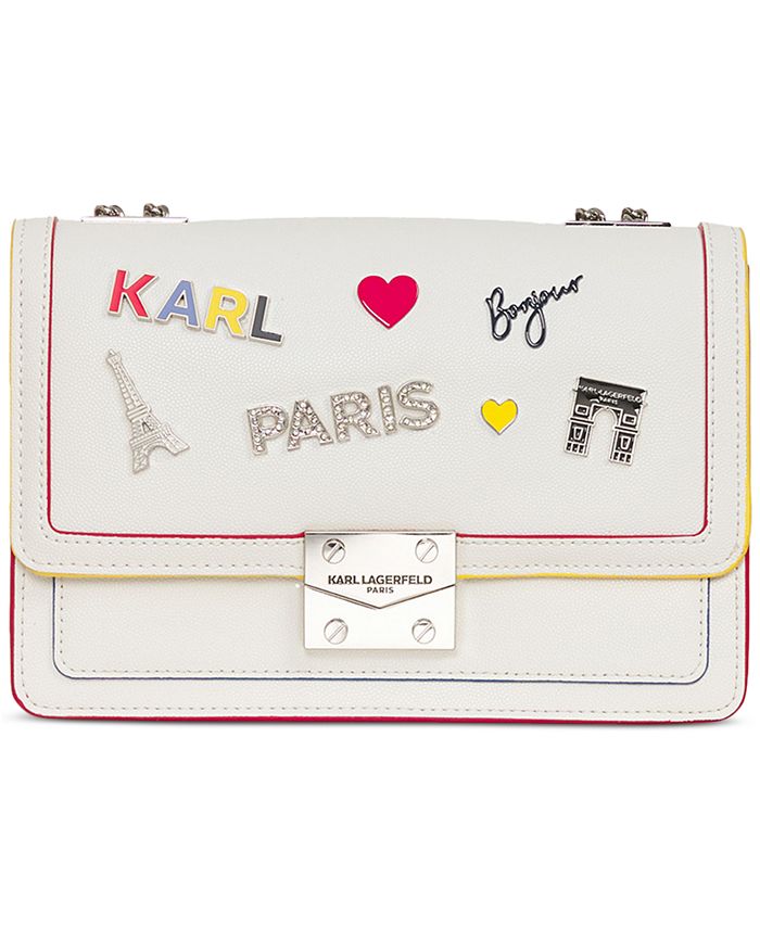 KARL LAGERFELD PARIS Corinne Leather Shoulder Bag Macy's