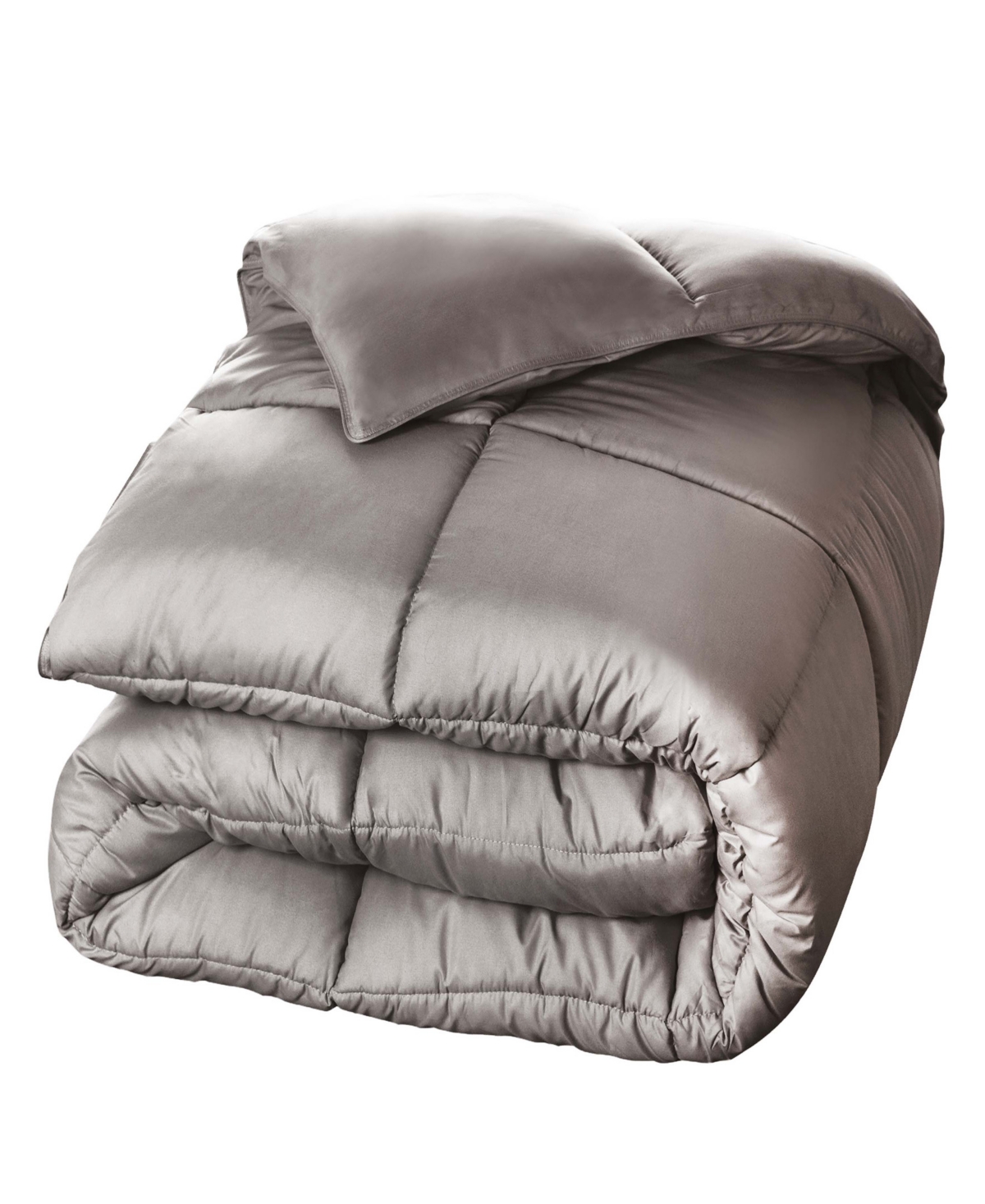 Superior Breathable All Season Down Alternative Comforter, Twin In Silver