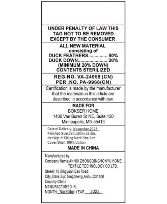 Feather & Down Plush Luxury Mattress Topper, Twin XL