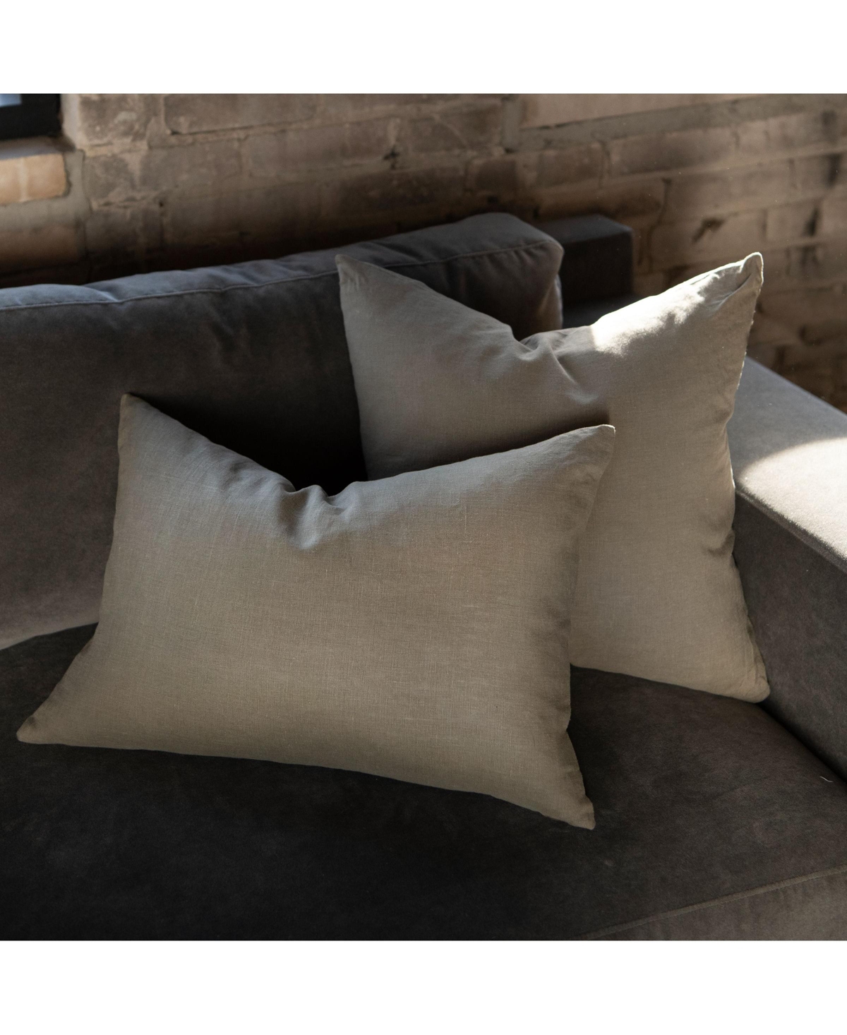 Bokser Home French Linen Decorative Throw Pillow - 20