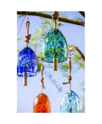 Art Glass Speckle Turquoise Bell Chime