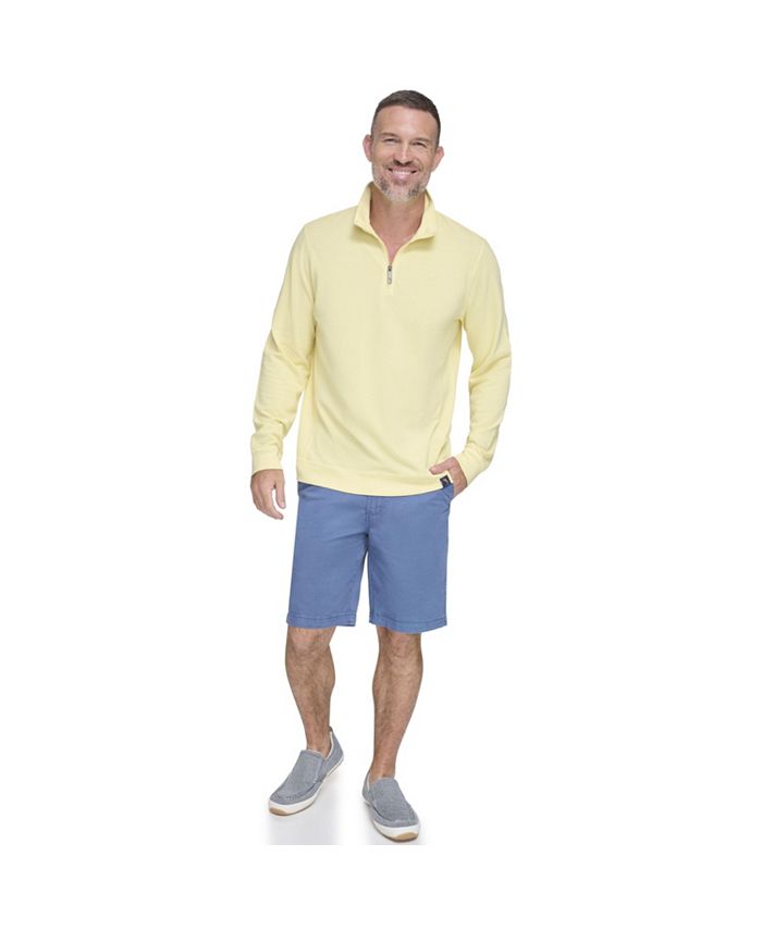 Margaritaville Men's Island Reserve Long Sleeve Henley Shirt - 100% Cotton 3-Button Casual Shirt