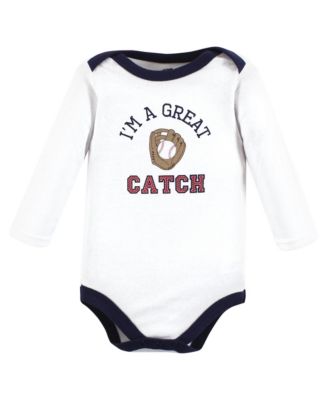 Baby Unisex Multipack of 7 Cotton Long-Sleeve Baby Bodysuits