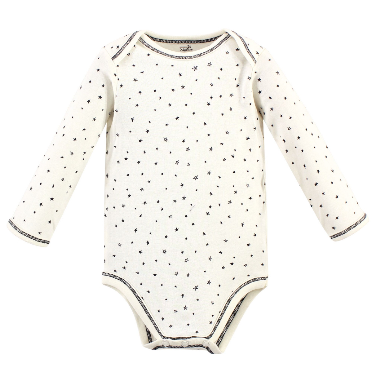 Touched by Nature Baby Boys Baby Organic Cotton Long-Sleeve Bodysuits 5pk,- Mr. Moon