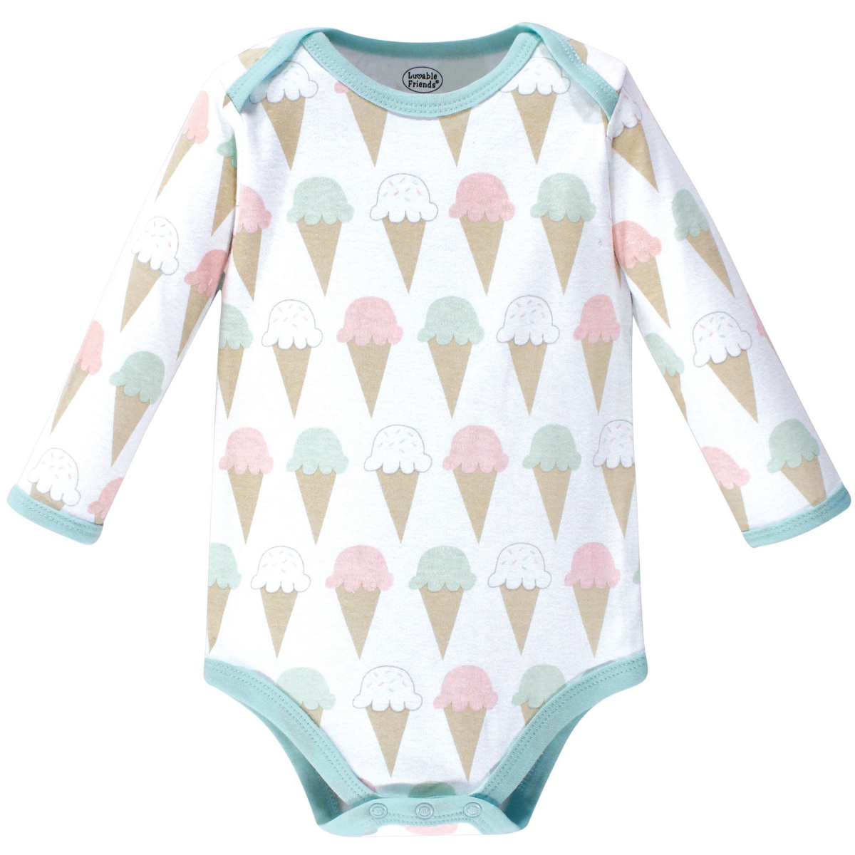 Luvable Friends Baby Girls Baby Cotton Long-Sleeve Bodysuits 5pk,- Dreamer