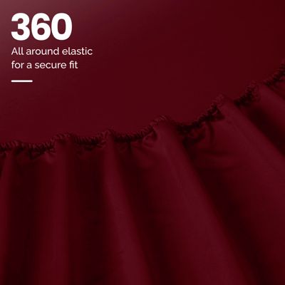 1000-TC Egyptian Cotton Solid Deep Pocket Sheet Set, Olympic Queen