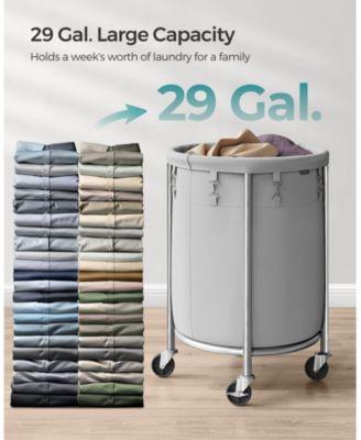 18.5 Gal. Laundry Basket with Wheels