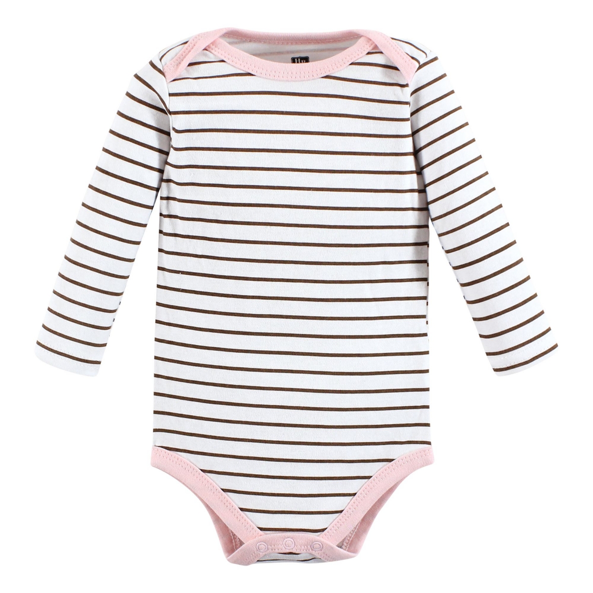 Hudson Baby Baby Girls Cotton Long-Sleeve Bodysuits Camping Animals, 5-Pack