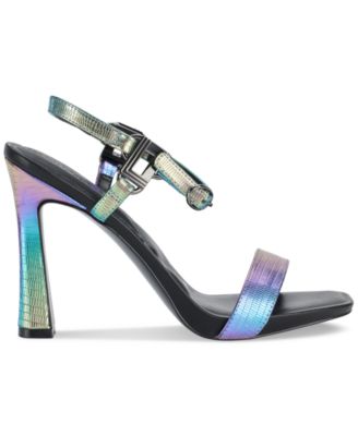 Cybil High-Heel Square-Toe Sandals