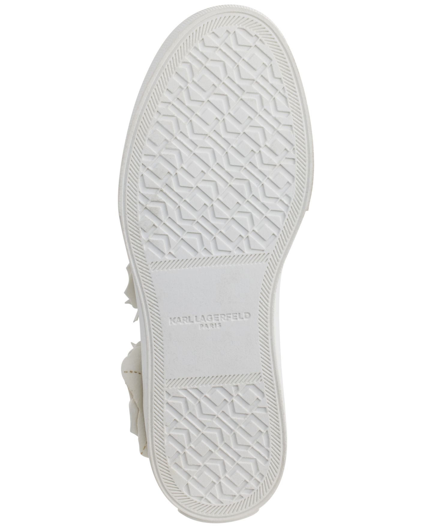 Женские кроссовки KARL LAGERFELD PARIS Georgia Lace-Up Embellished, цвет: Яркий белый — фото 5