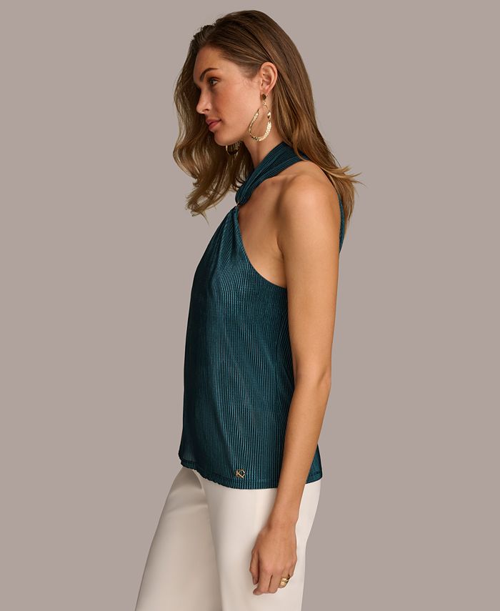 Miller Pleat Halter Midi Shamrock