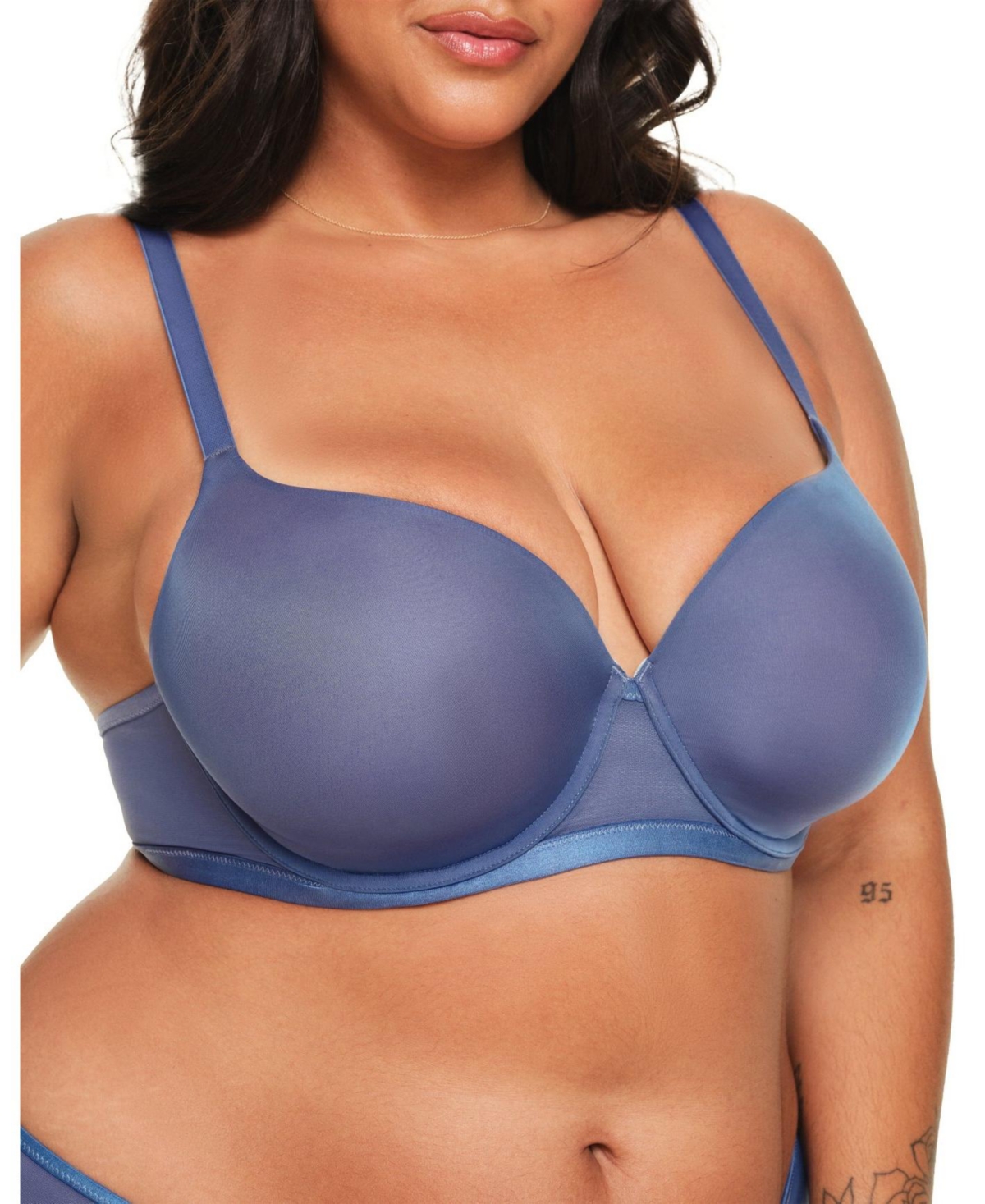 Plus Size Fallon Contour Full Coverage Bra - Dark blue