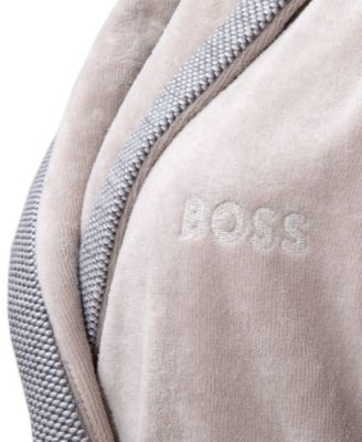 Lord Woman's Cotton Velour Shawl Bathrobe