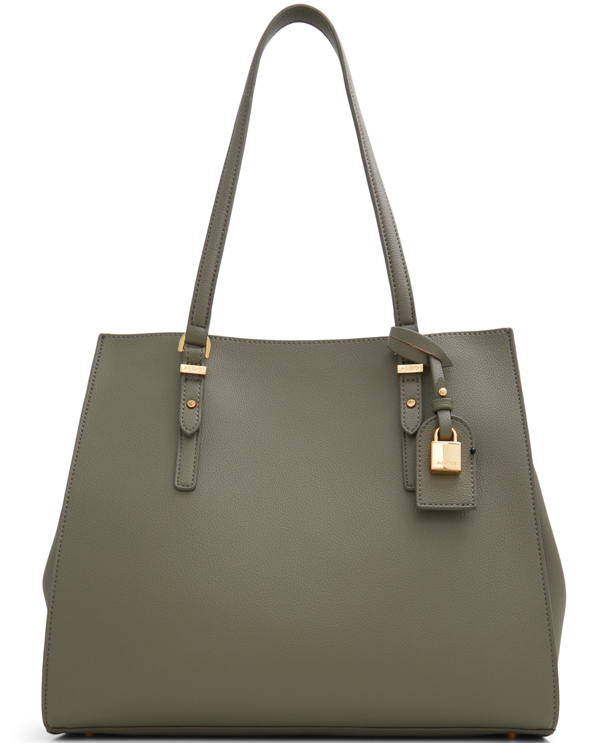 Aldo Feacan Synthetic Large Satchel In Khaki