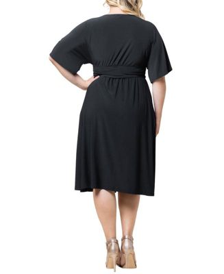 Plus Size Gia A-Line Midi Dress with Pockets