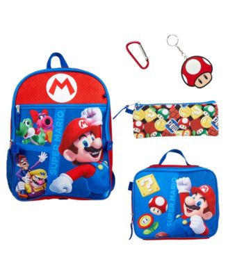 SUPER MARIO Boy's 5 PC Backpack Set