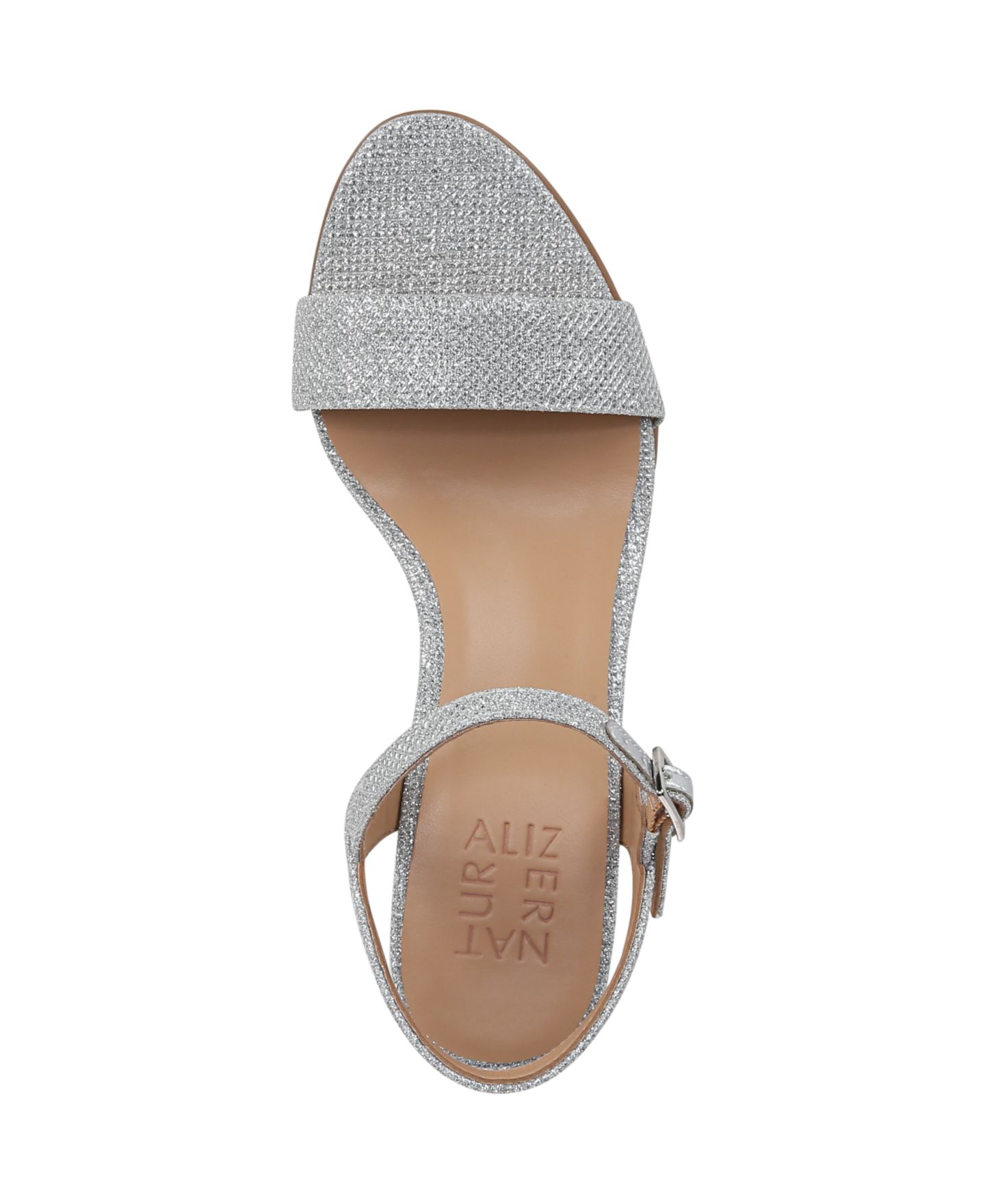 Женские сандалии Naturalizer Bristol Block Heel Dress Sandals, цвет: Серебряный — фото 4